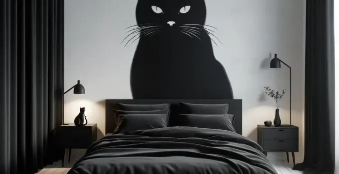 Crafting a Chic and Serene Black Cat Bedroom Oasis
