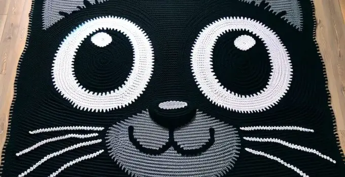 Cozy Crafting: Crochet a Black Cat Blanket That Charms