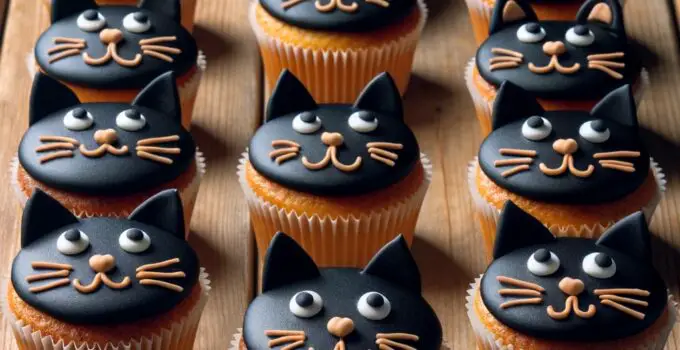 Paws and Enjoy: Black Cat-Themed Cupcakes for Every Cat Lover