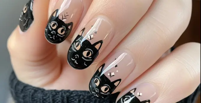 Nail the Look: Black Cat-Themed Nail Art Guide
